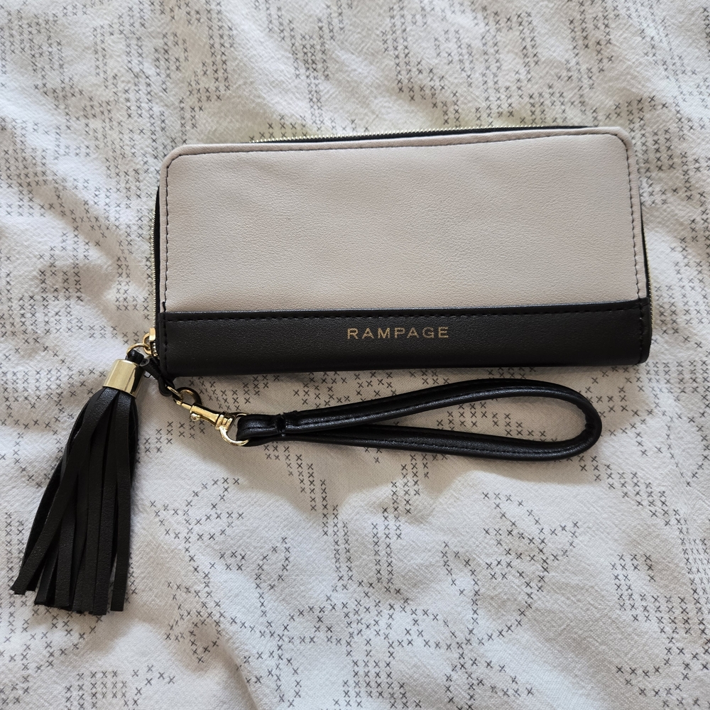 Rampage Black and Cream Women's Wallet